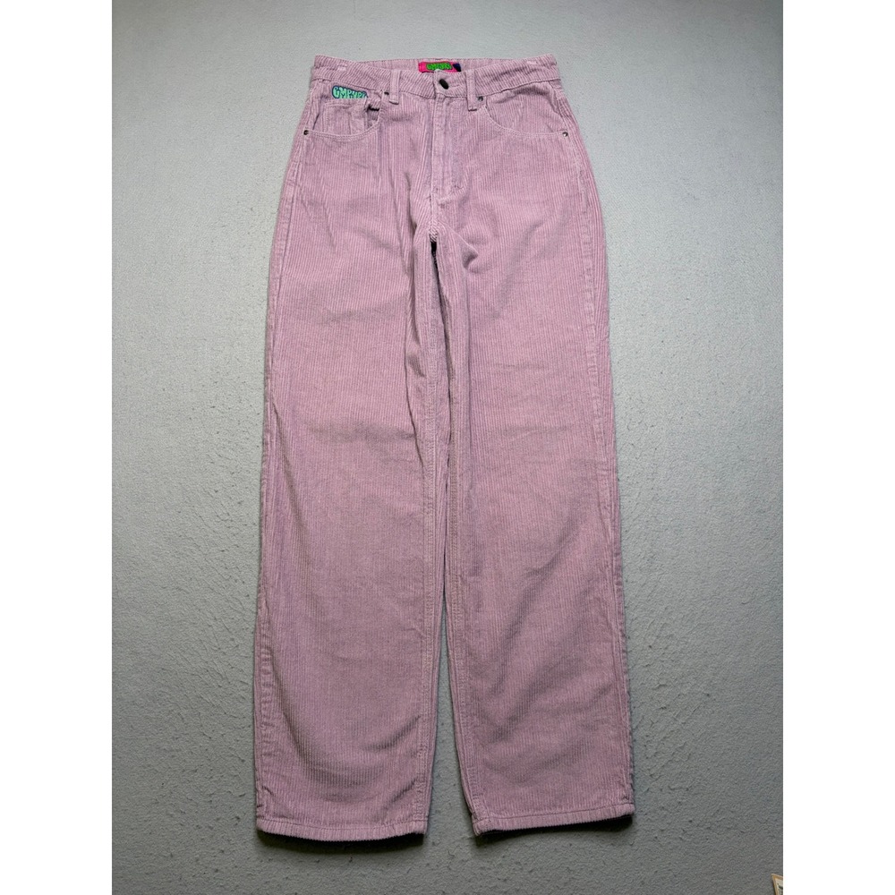 Empyre Tori Corduroy Pants Womens 3 Pink Mauve High Waist Straight Leg Skate 90s